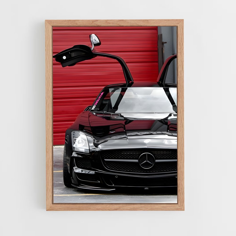 Poster raffiné de la Sls amg gt – affiche Mercedes (vue 4)